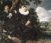 Frans Hals Married Couple in a Garden WGA oil painting